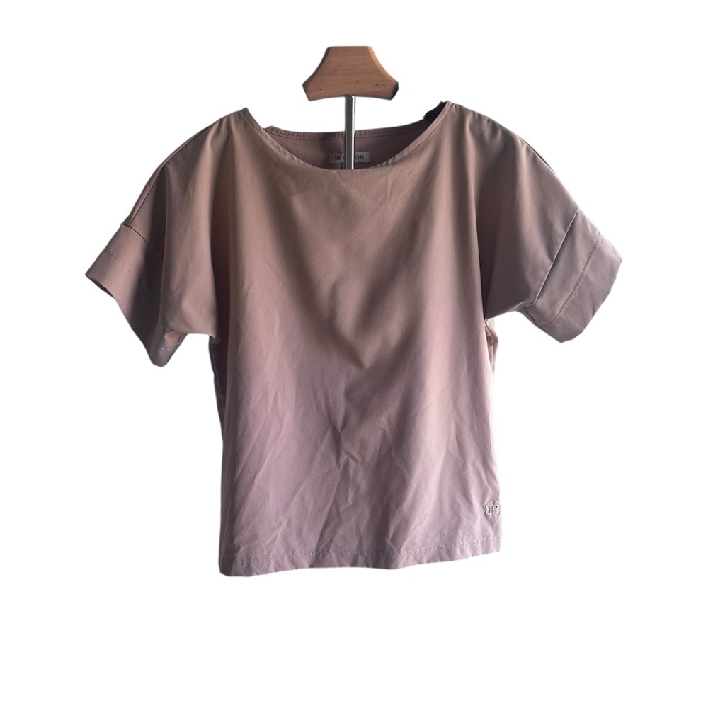 Albion Top Womens XXS Small Khaki T shirt Boxy‎